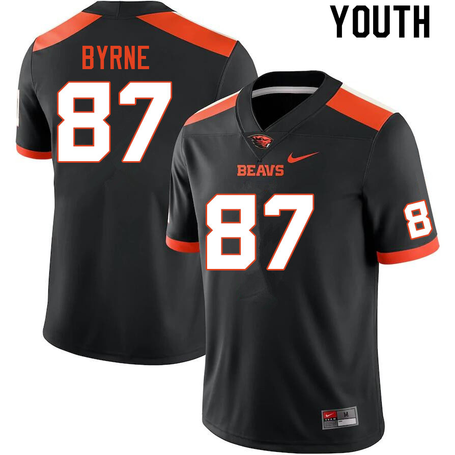 Youth #87 J.T. Byrne Oregon State Beavers College Football Jerseys Sale-Black